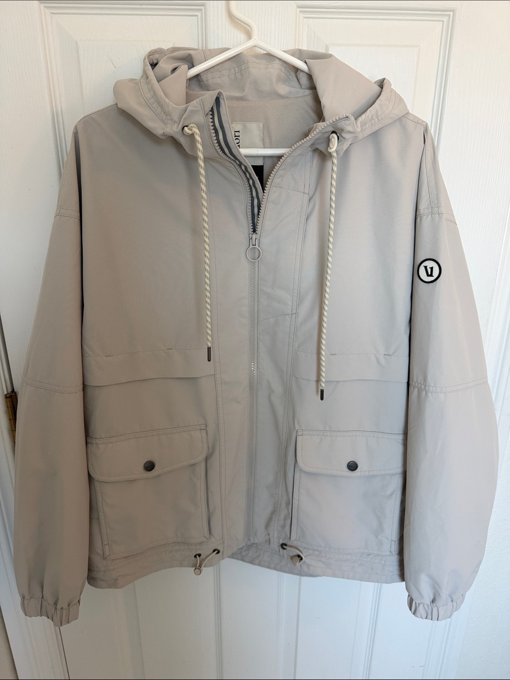 Vuori Light Taupe Elijo Rain Jacket